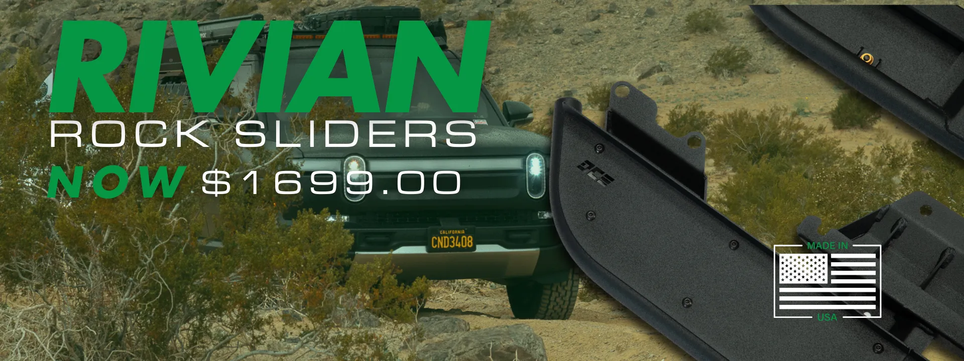 Rivian Rock Sliders Now 1699 dollars